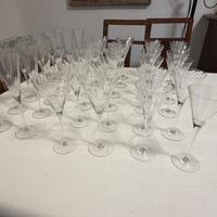 Set 36 bicchieri di cristallo