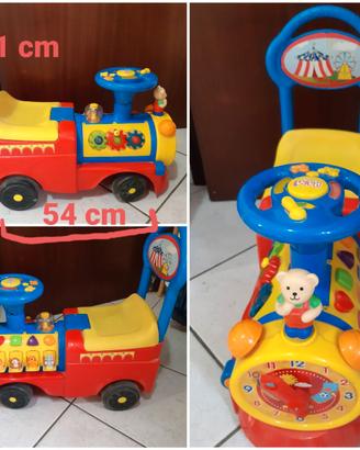 Trenino cavalcabile bimbi