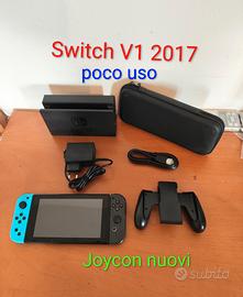 Nintendo switch V1 2017 usata poco - Joycon nuovi 