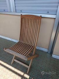 sedia giardino teak alexia balau collection