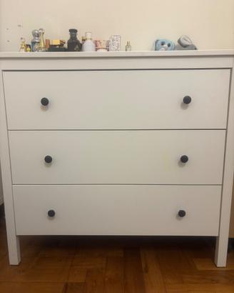 Cassettiera IKEA bianca 3 cassetti – buono stato