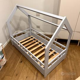 Letto a casetta per bambini 140x70 mai utilizzato