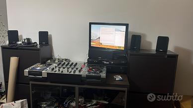 Consolle dj pioneer cdj 400+cdj 200+behringer  djx
