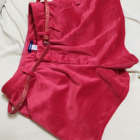 Shorts bambina rosso natalizio