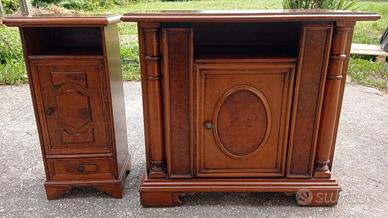 Coppia di Armadietti/Comodini in Legno Massello