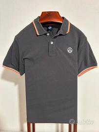 Polo North Sails nera/grigia uomo
