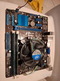Blocco Asus H61M-K + Pentium G2030 + 8GB RAM DDR3