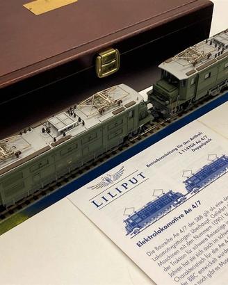 LILIPUT L114704 Coppia locomotive SBB Ae 4/7