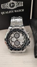 Orologio da uomo in acciao, quadrante chiaro