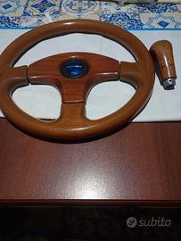 volante  pomello in  legno  anni 90 x auto  de