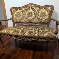 Salottino stile Luigi XV artigianale Valsesia