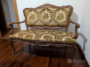 Salottino stile Luigi XV artigianale Valsesia