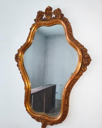 Specchio in legno dorato stile Luigi XV