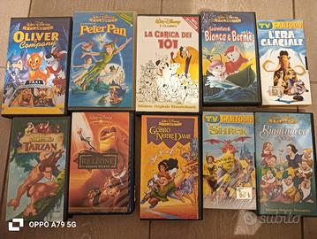 set VHS cartoni animati 
