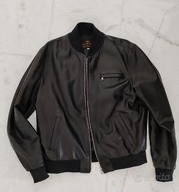 bomber pelle nero tg S