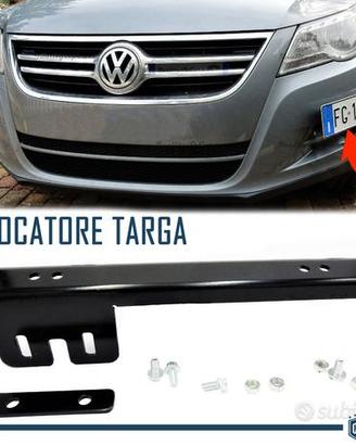 Portatarga per VOLKSWAGEN Rilocatore Targa Nero