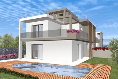 Ville bifamilari con piscina