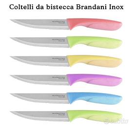 Set 6 coltelli per bistecca acciaio Inox Brandani