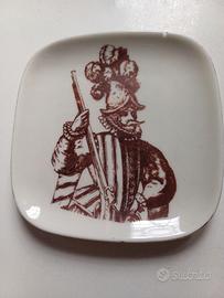 piattino quadrato ceramica laveno verbano
