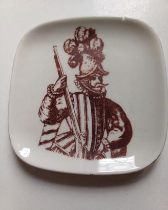 piattino quadrato ceramica laveno verbano