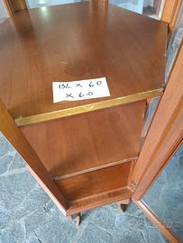 vetrinetta esagonale in legno