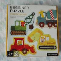 Nr. 2 scatole Puzzle mezzi costruzione 2+anni