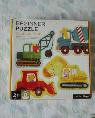 Nr. 2 scatole Puzzle mezzi costruzione 2+anni
