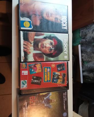 VHS videocassette roky 1/2...ed altre 2 vintage 