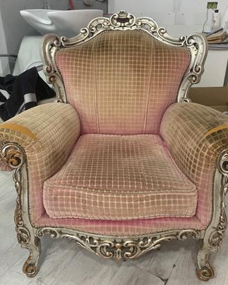 Poltrona vintage fatta a mano