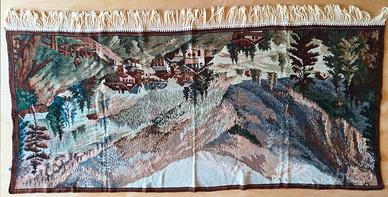 Arazzo anni '70 in tessuto gobelin