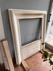 Cornice in marmo per camino