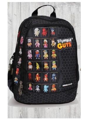 ZAINO TINTA UNITA "STUMBLE GUYS" ALL BLACK