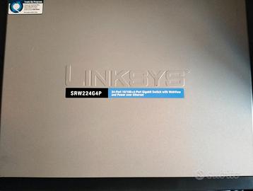 Linksys SRW224G4P + Router Cisco 1700