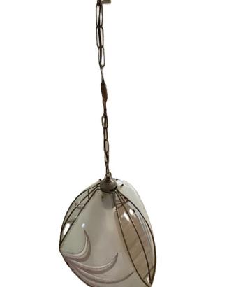 Due lampade a sospensione vintage