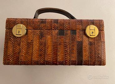 Bauletto in pelle vintage