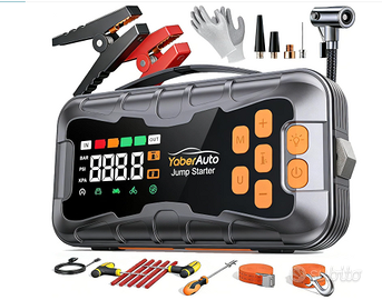 Avviatore Batteria Auto con Compressore 160PSI 800