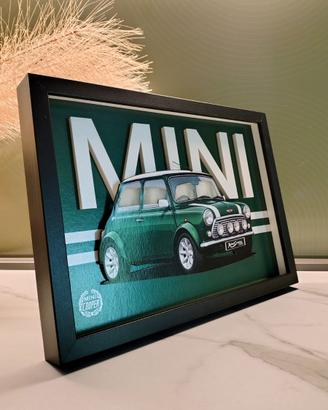 Shadow box 3D Mini Cooper Classica