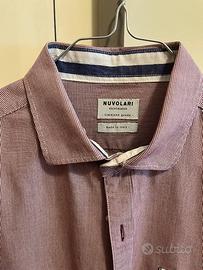 Camicia Nuvolari a righe con taschino taglia: s