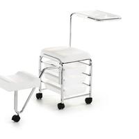Carrello estetica pedicure con seduta, 3 cassetti