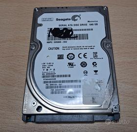HDD SEAGATE ST9640320AS 640GB 2,5"