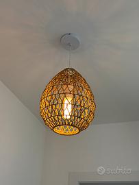 Lampada vimini a sospensione