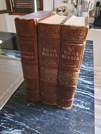 volumi bibbia e divina commedia