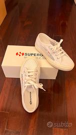 Superga 2750 mesh bianche