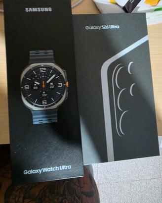 Samsung S26 Ultra 256gb  Galaxy watch Ultra 5g
