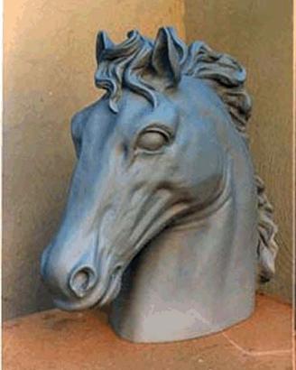 Testa di cavallo in vetroresina