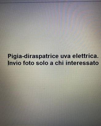 Pigiatrice uva elettrica
