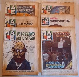 6 Riviste IL MALE Anno 1978-1979 Satira Politica