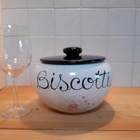 Biscottiera in ceramica Vitali Deruta vintage