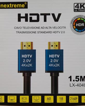 Cavo HDTV 2.0 HDMI Televisione Ad Alta Velocità 4K