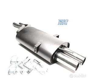SILENZIATORE DI SCARICO BMW E46 98-07 ACCIAIO